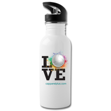 Love Volleyball Water Bottle - white