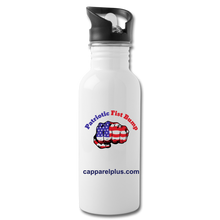 Patriotic Fist Pump Water Bottle - white