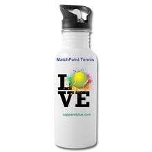 Match Point Tennis Water Bottle - white