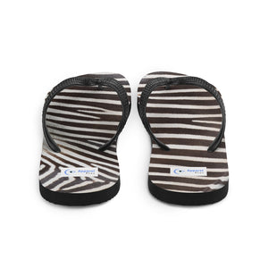 Zebra Stripe Flip-Flops