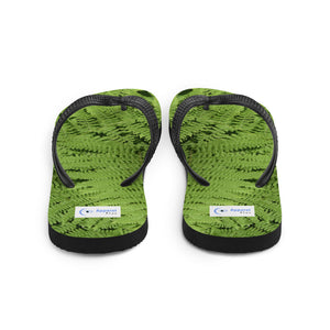 Green Fern Flip-Flops