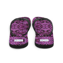 Purple Flower Flip-Flops