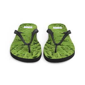 Green Fern Flip-Flops