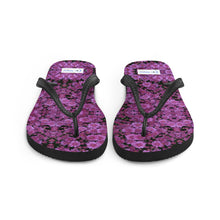 Purple Flower Flip-Flops