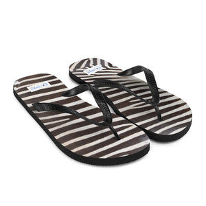 Zebra Stripe Flip-Flops