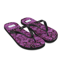 Purple Flower Flip-Flops