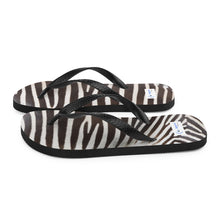 Zebra Stripe Flip-Flops