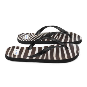 Zebra Stripe Flip-Flops