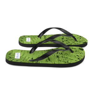 Green Fern Flip-Flops