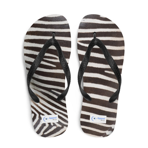 Zebra Stripe Flip-Flops