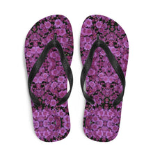 Purple Flower Flip-Flops