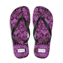 Purple Flower Flip-Flops