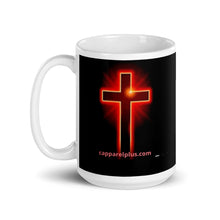 Holy Cross White glossy mug